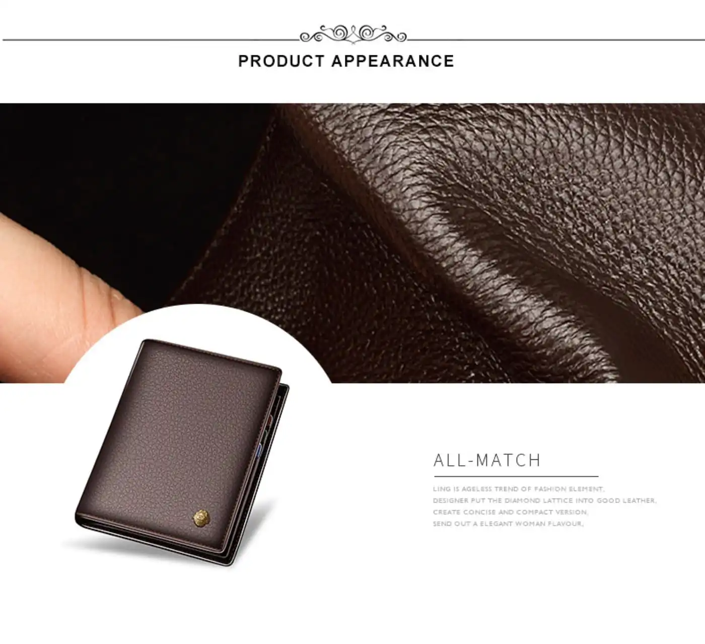 Δερμάτινο Ανδρικό πορτοφόλι Laorentou 321j002L καφέ