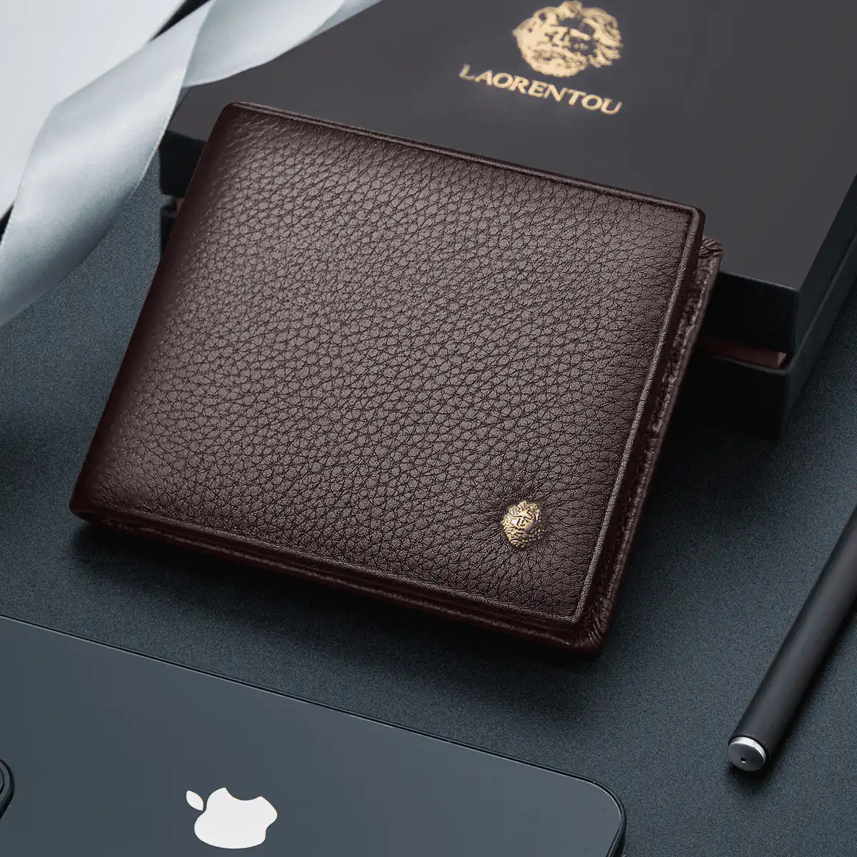 Δερμάτινο Ανδρικό πορτοφόλι Laorentou 328J004L σκούρο καφέ Δερμάτινο Ανδρικό πορτοφόλι Laorentou 328J004L σκούρο καφέ