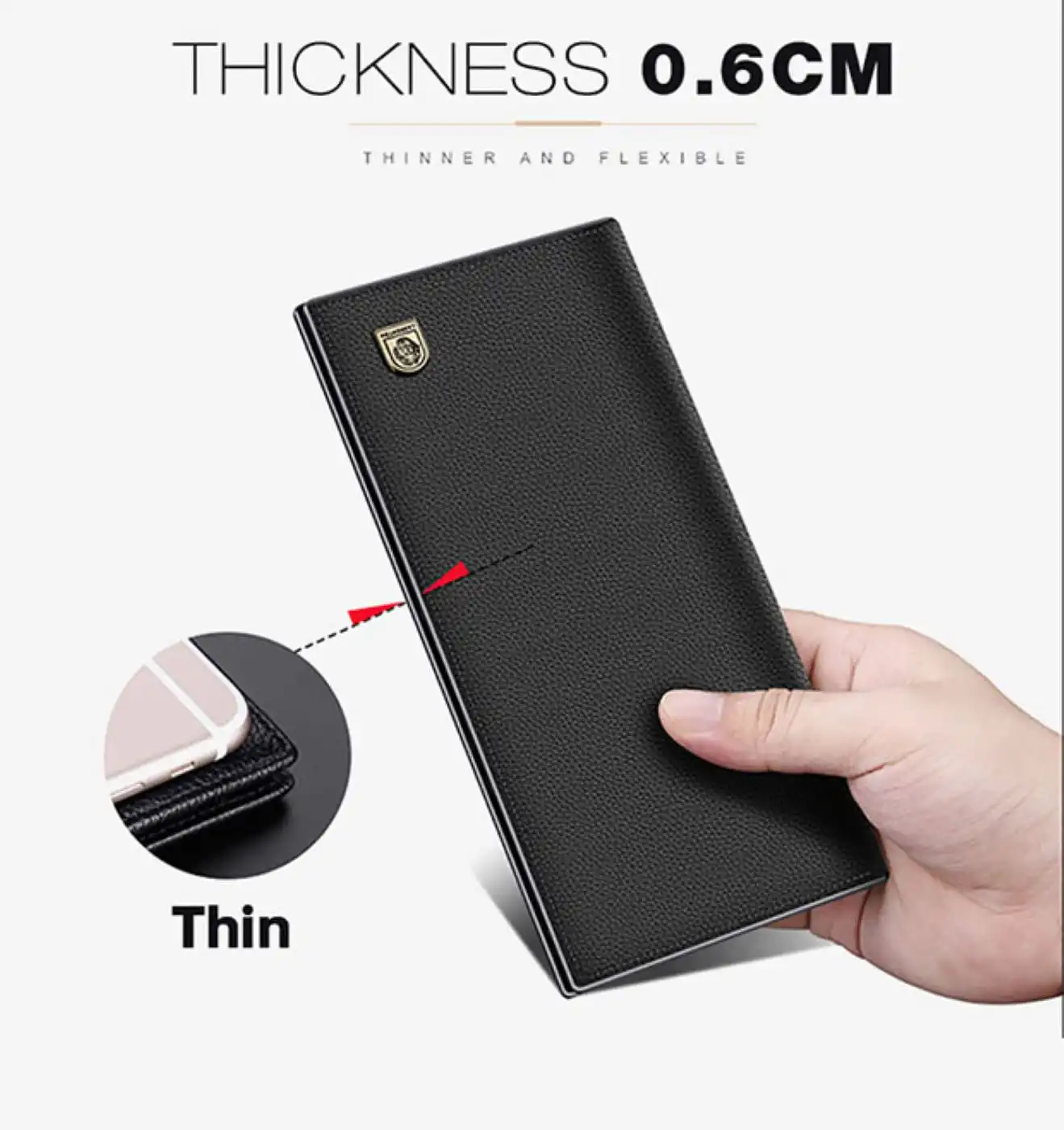 Δερμάτινο Ανδρικό πορτοφόλι Laorentou 329J019L μαύρο