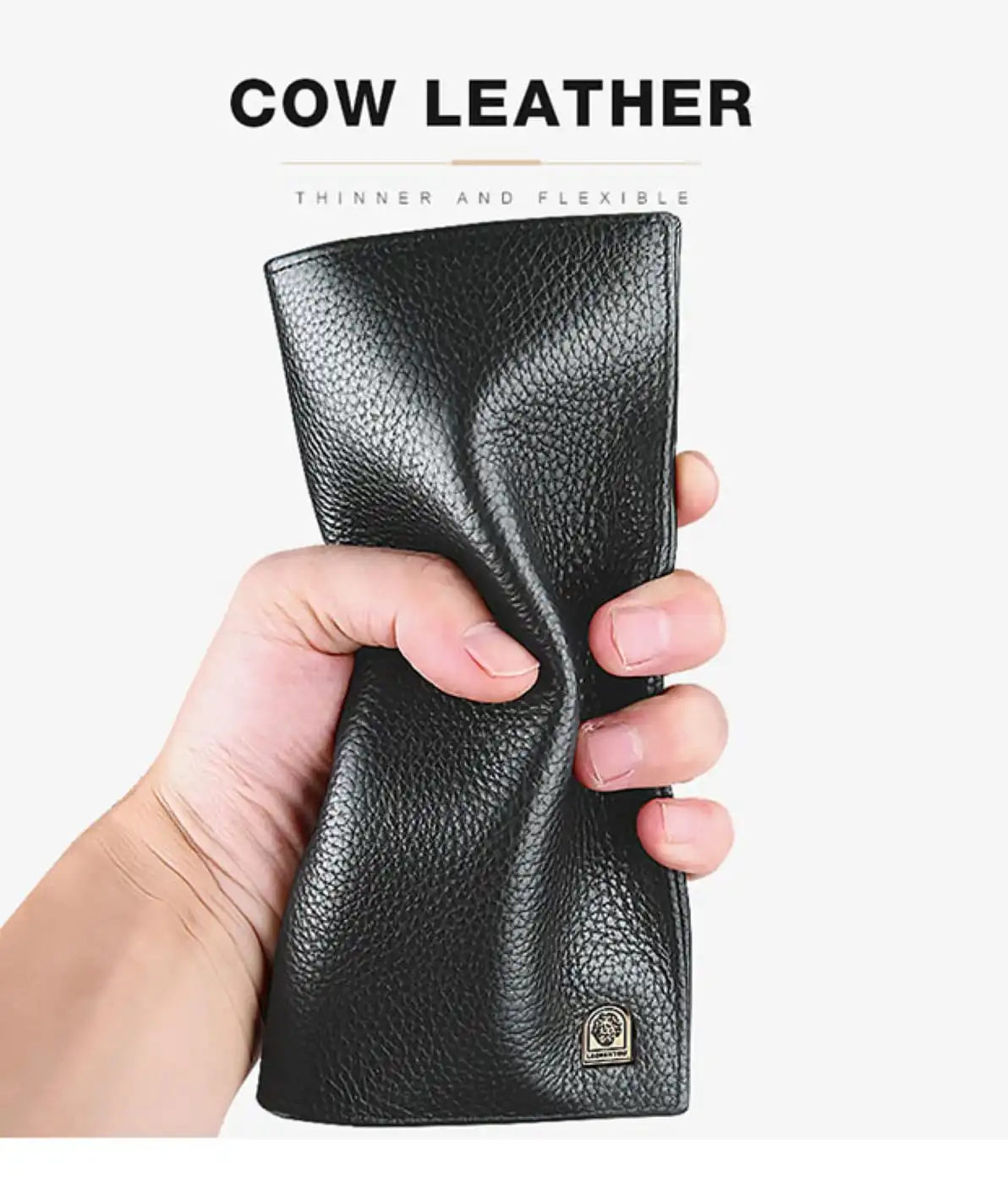 Δερμάτινο Ανδρικό πορτοφόλι Laorentou 329J019L μαύρο