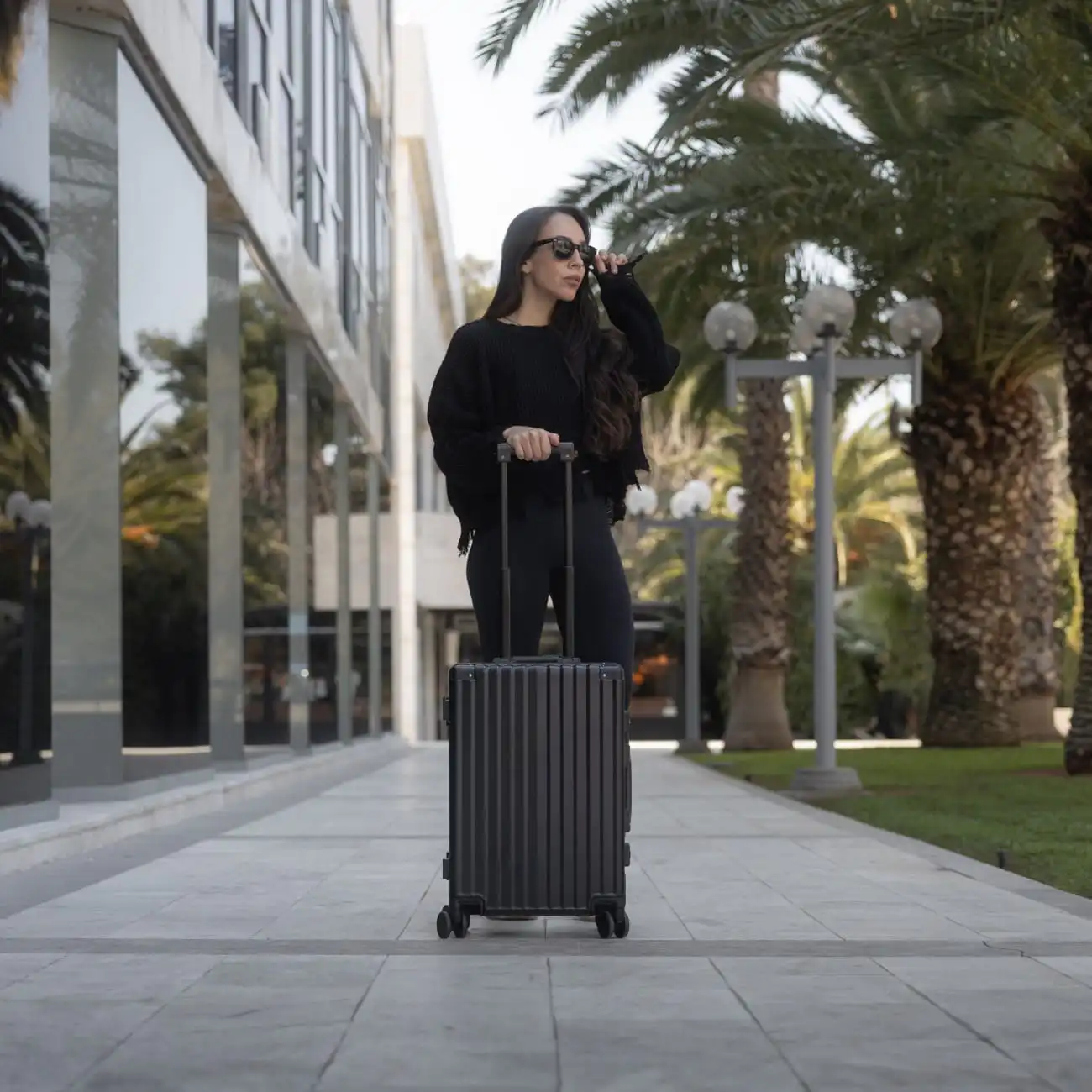 Βαλίτσα χειραποσκευή καμπίνας Bopai 33-859201 μαύρο