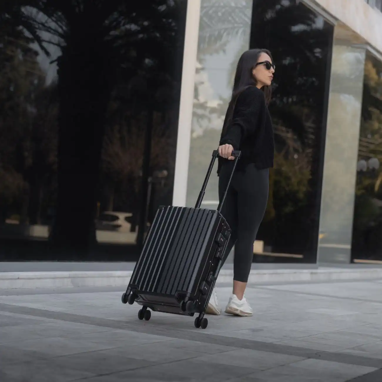 Βαλίτσα χειραποσκευή καμπίνας Bopai 33-859201 μαύρο