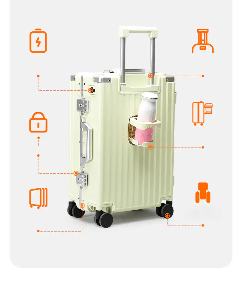 Βαλίτσα Μεγάλη Αλουμινίου Σκληρή Bopai 33-859261/70 μαύρο