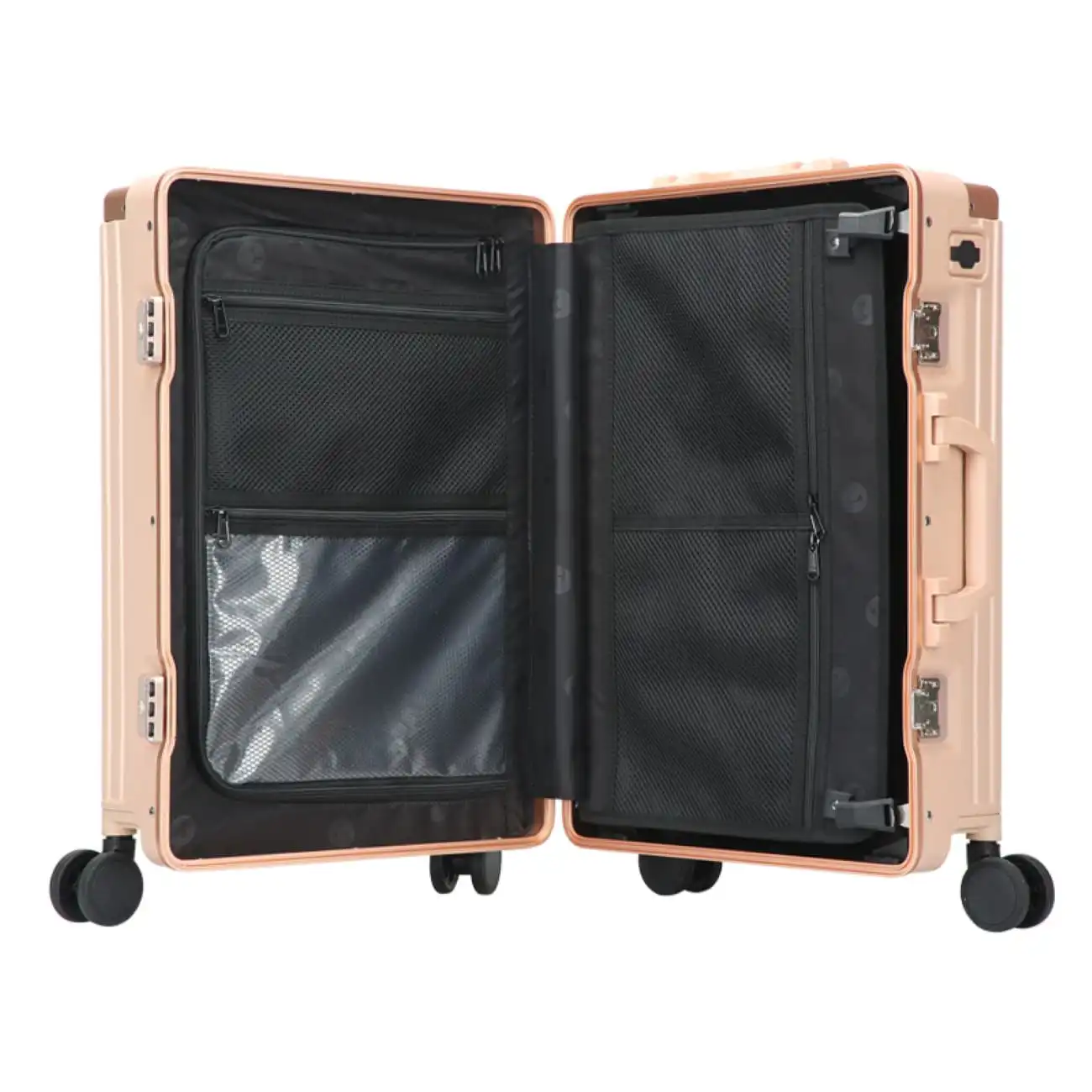 Βαλίτσα χειραποσκευή καμπίνας Bopai 33-859208 ροζ χρυσό