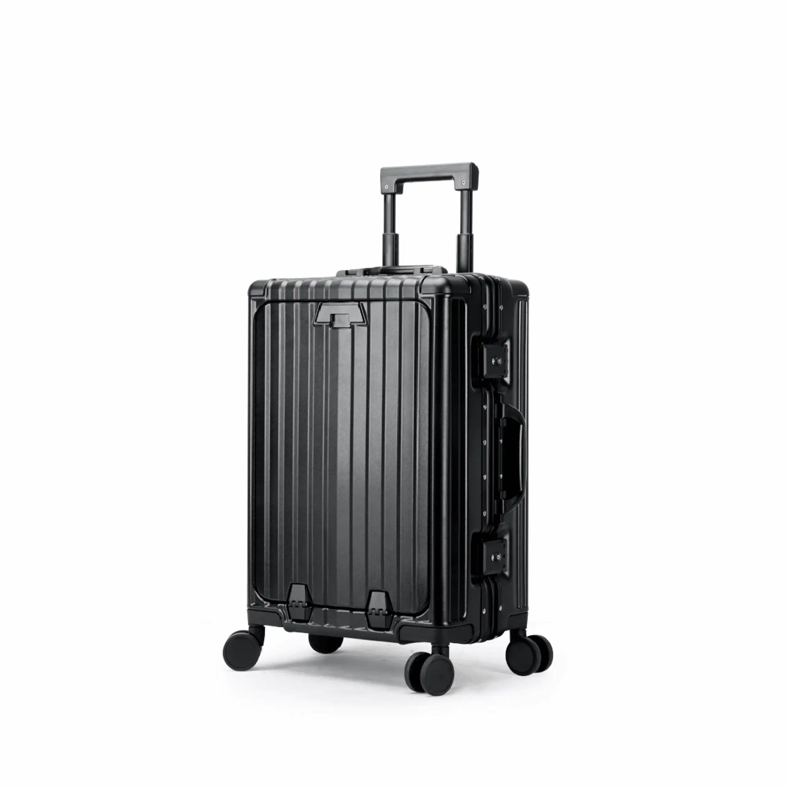 Βαλίτσα χειραποσκευή αλουμινίου σκληρή Bopai 33-860201 μαύρο