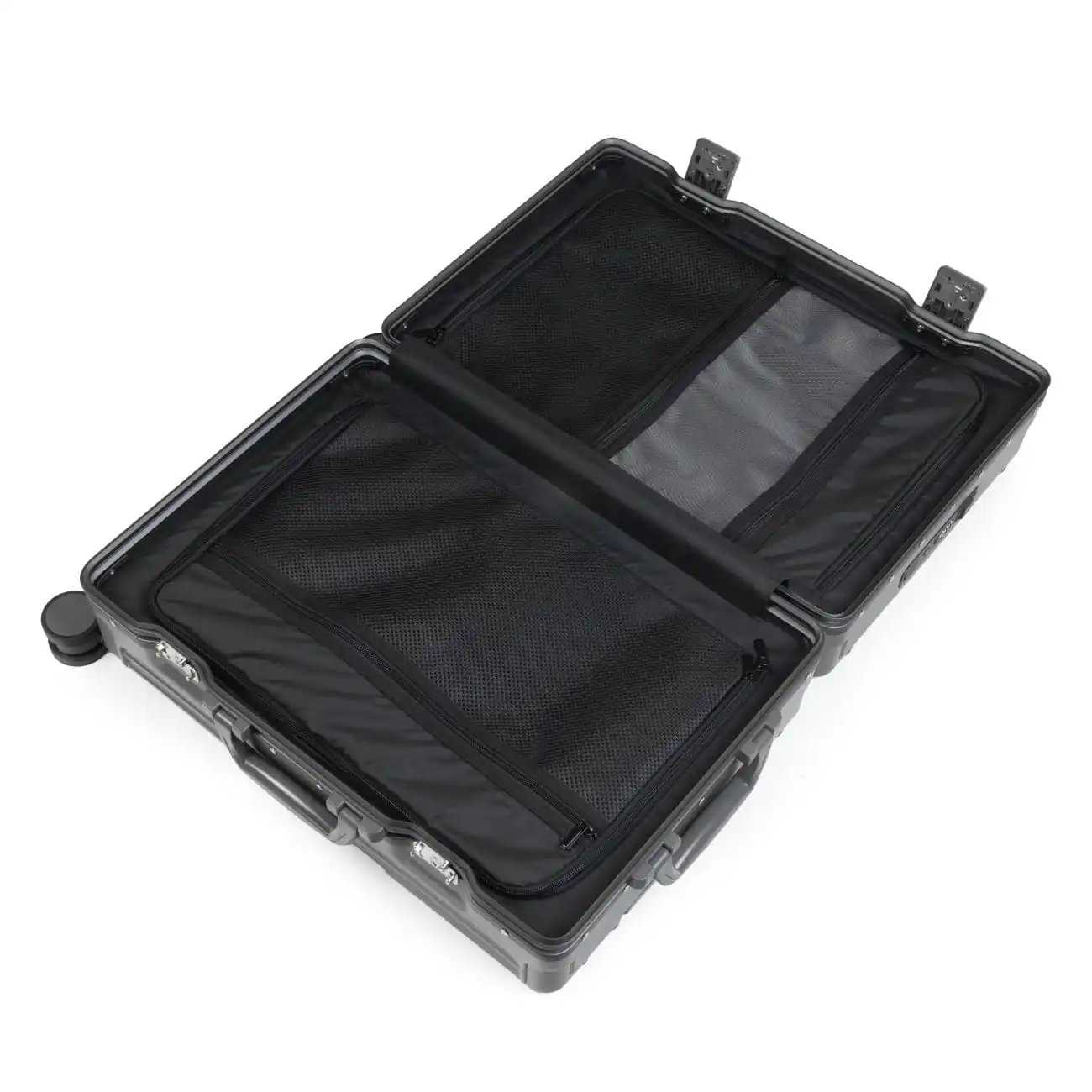 Βαλίτσα χειραποσκευή αλουμινίου σκληρή Bopai 33-860201 μαύρο