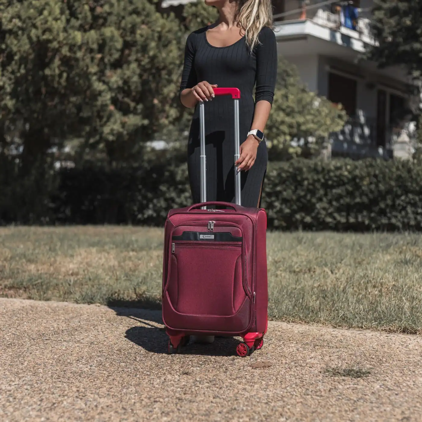 Βαλίτσα trolley Cardinal μικρή μεσαία 3300 50/60cm μπορντό