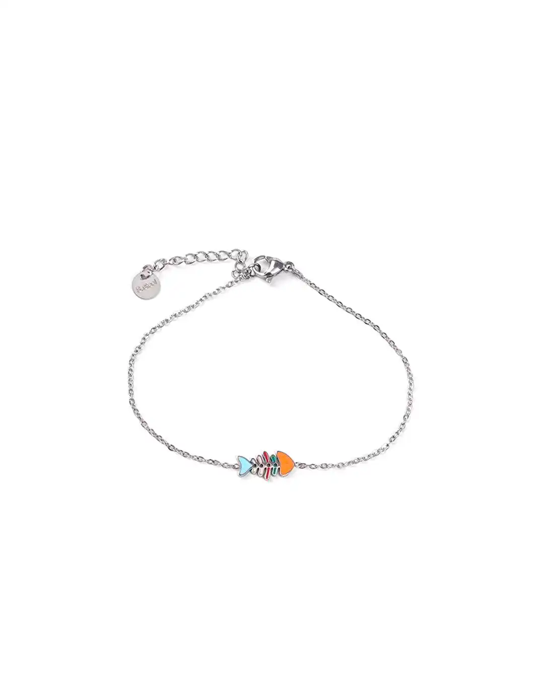 Βραχιόλι με διακοσμητικό ψαροκοκκαλο YC-B118 – Ασημί