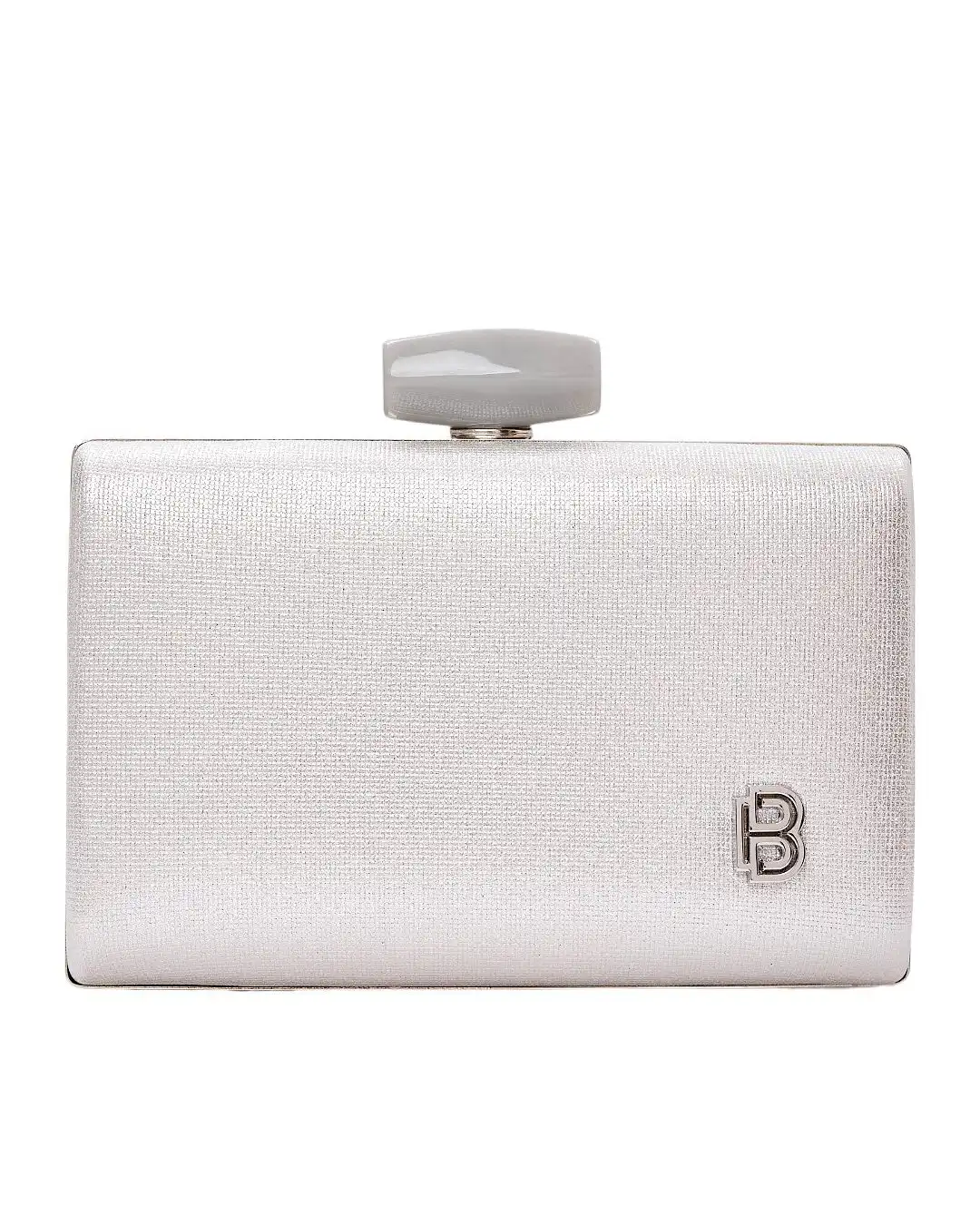 Τσάντα φάκελος clutch -JH-21982 – Ασημί