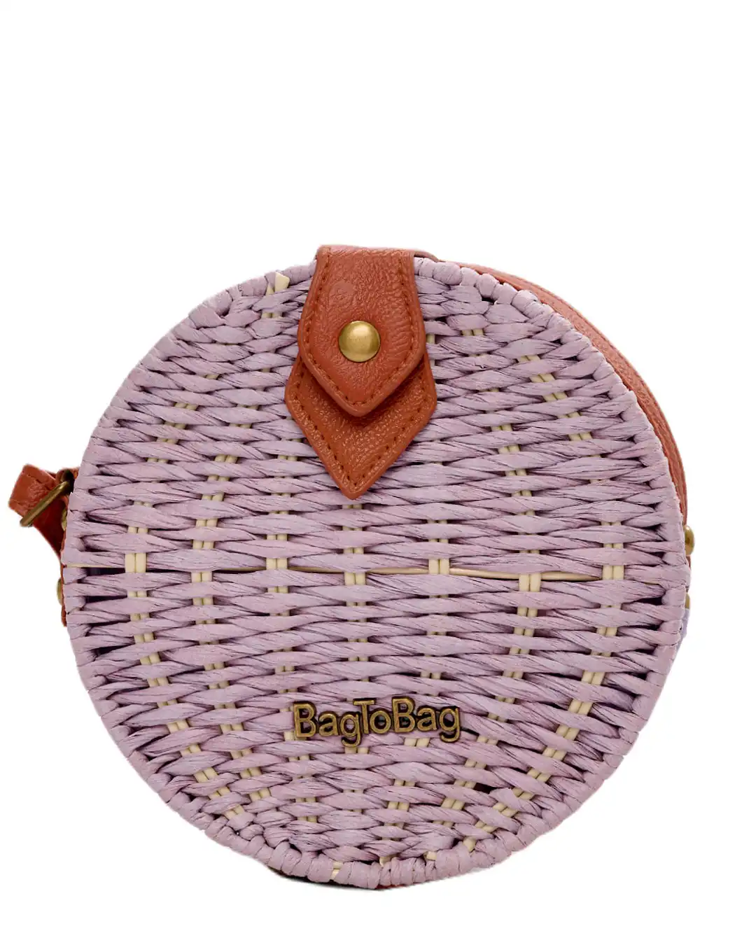 Ψάθινο τσαντάκι χιαστί 939 – Μώβ