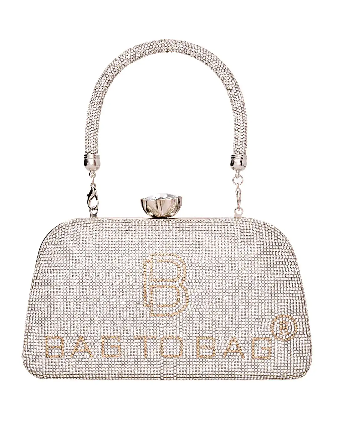 Τσάντα φάκελος clutch CK6021 – Ασημί