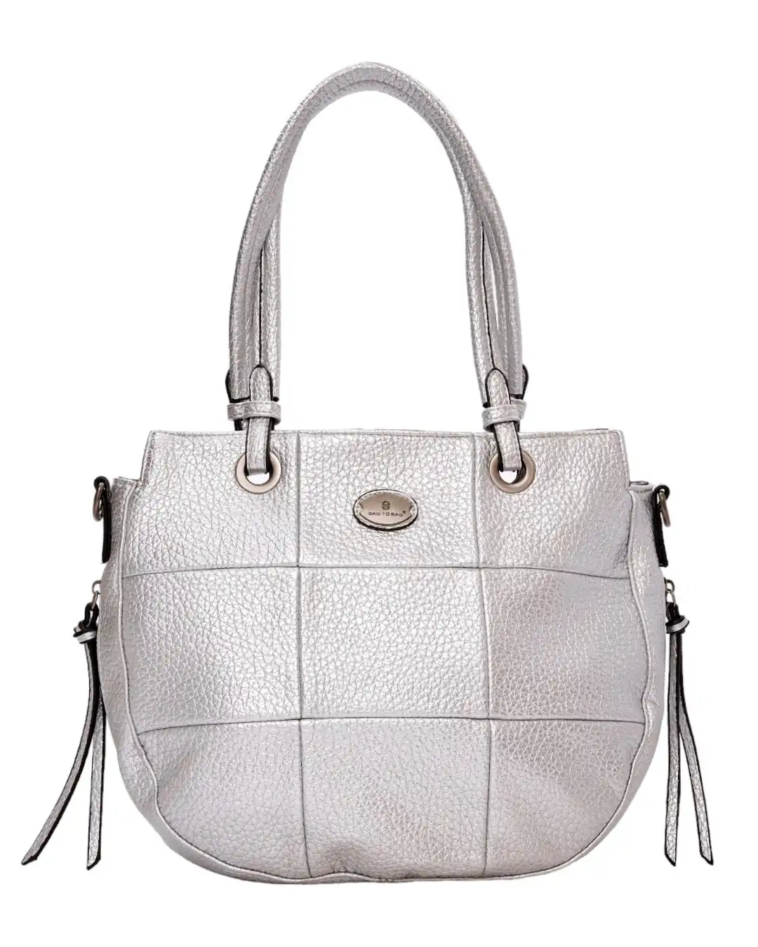 Τσάντα ώμου W-6096-1 – Ασημί