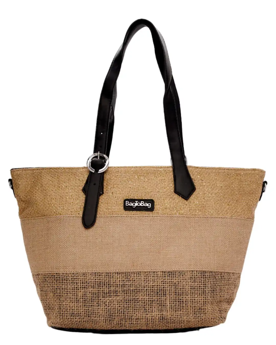 Ψάθινη τσάντα ώμου BY-31404 – Μαύρο