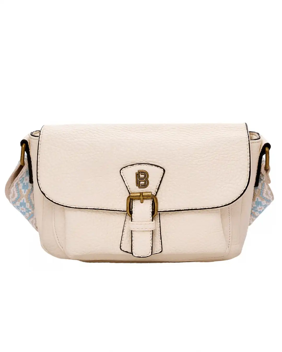 Τσάντα χιαστή P-6118 - Ασπρο