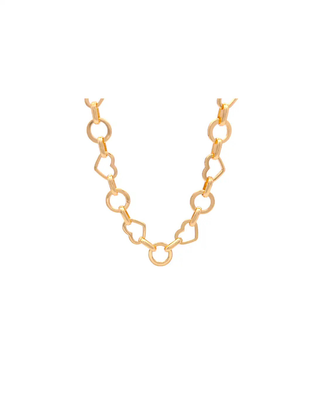 Αλυσίδα λαιμού με καρδιές DY-K026 – Χρυσό Αλυσίδα λαιμού με καρδιές DY-K026 – Χρυσό