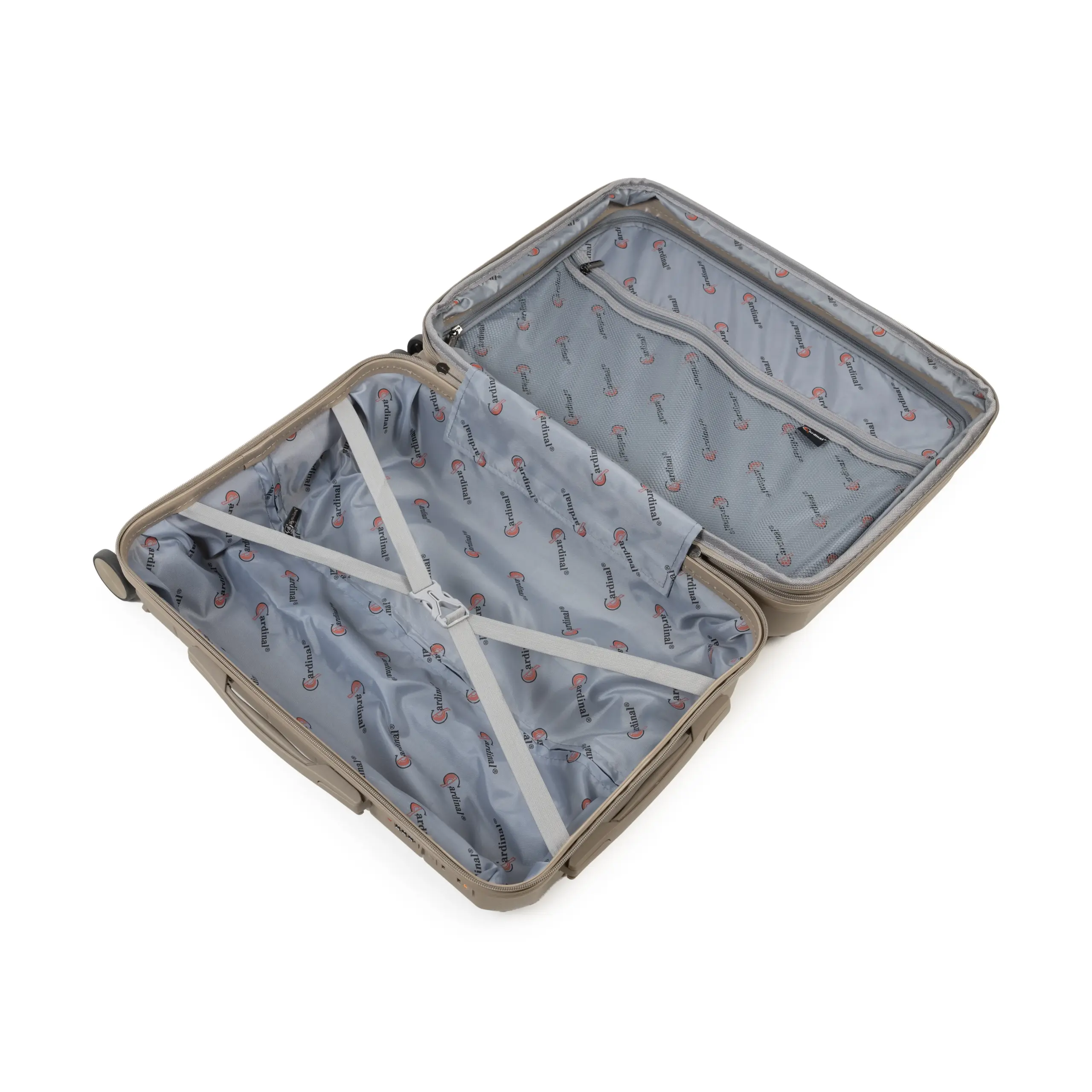 Βαλίτσα καμπίνας με αποσπόμενα ροδάκια Cardinal 4004/55 μπεζ