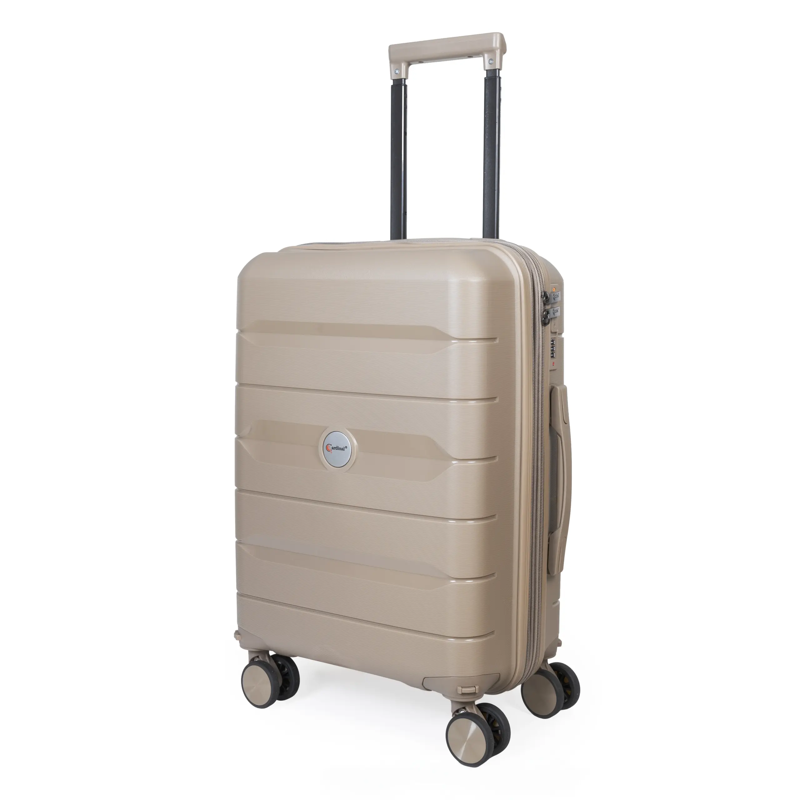 Βαλίτσα καμπίνας με αποσπόμενα ροδάκια Cardinal 4004/55 μπεζ
