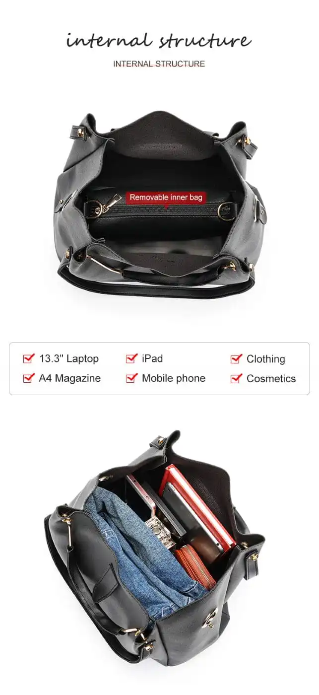 Γυναικείο σετ τσάντας χιαστί/ώμου Cardinal 420 black