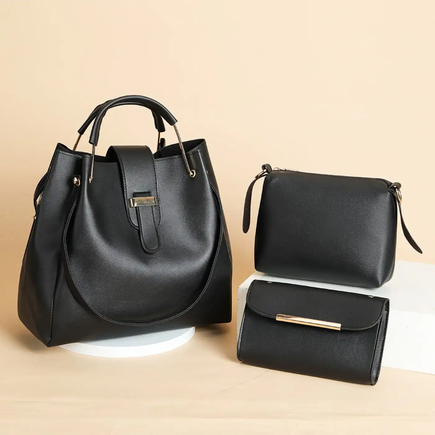 Γυναικείο σετ τσάντας χιαστί/ώμου Cardinal 420 black