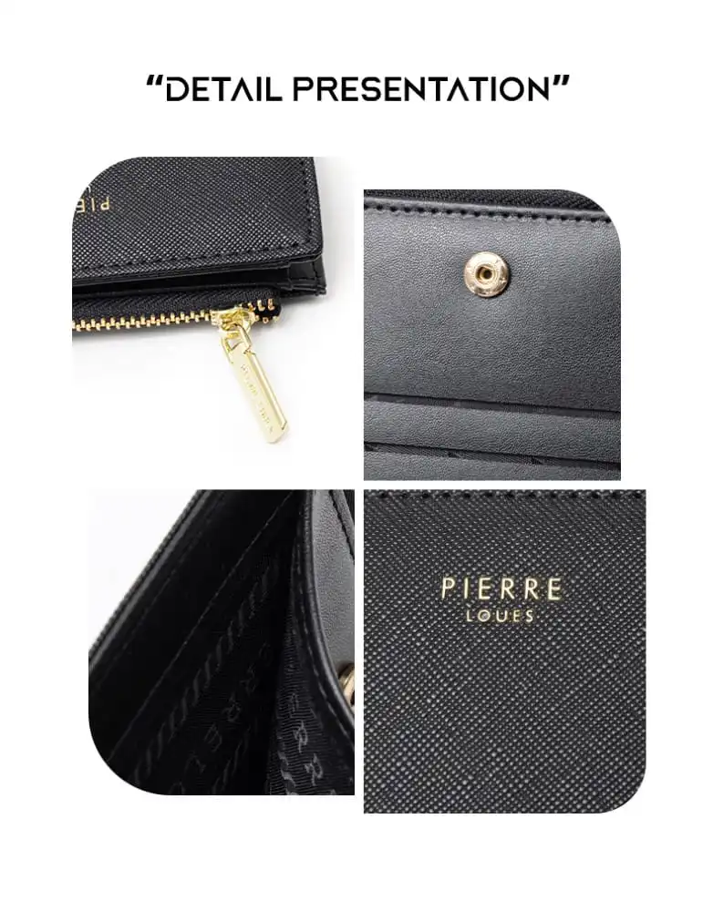 Γυναικείo πορτοφόλι Pierre Loues PL423-1 μαύρο