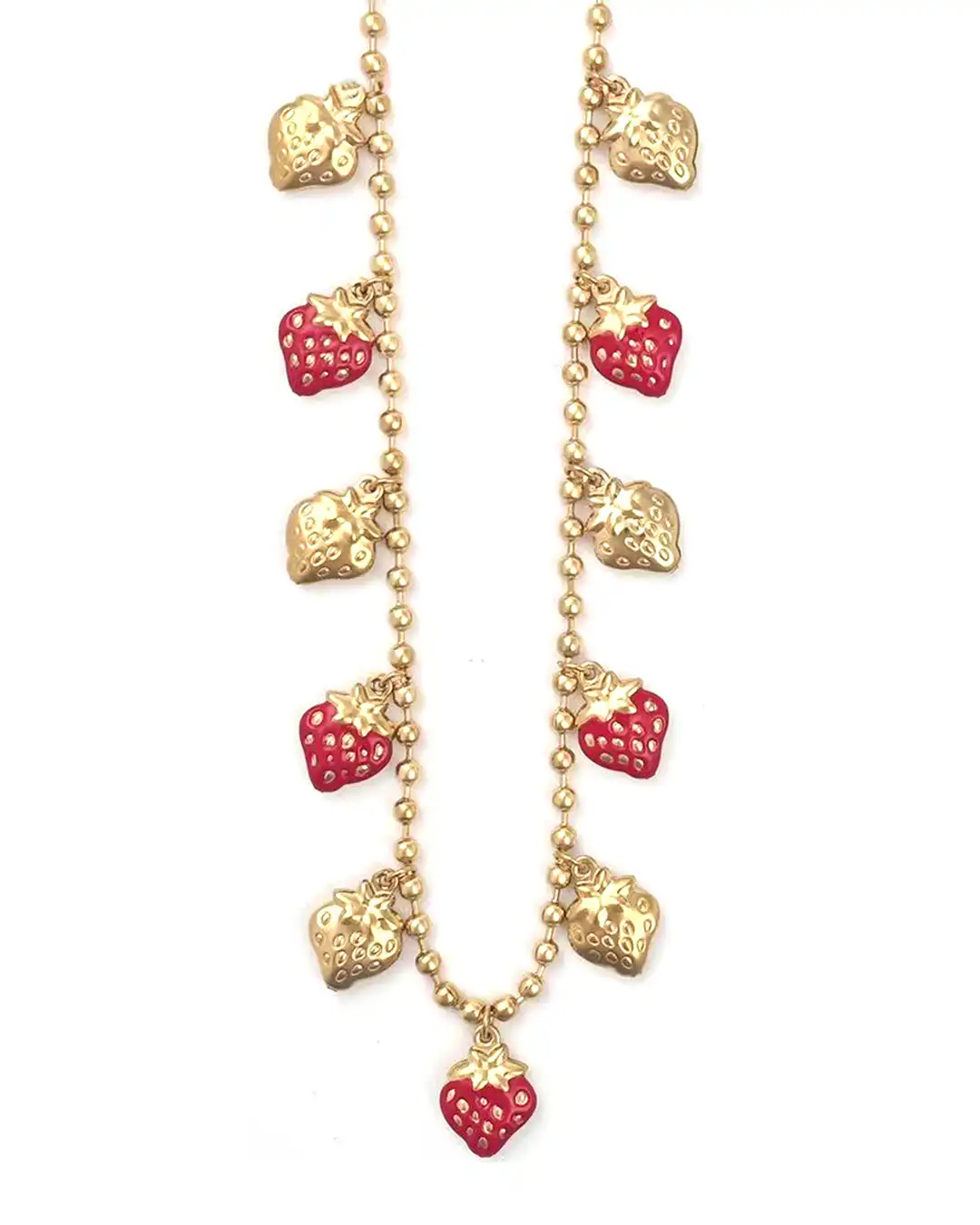 Κρεμαστό λαιμού με διακοσμητικές φραουλες WW-K537 – Χρυσό Κρεμαστό λαιμού με διακοσμητικές φραουλες WW-K537 – Χρυσό