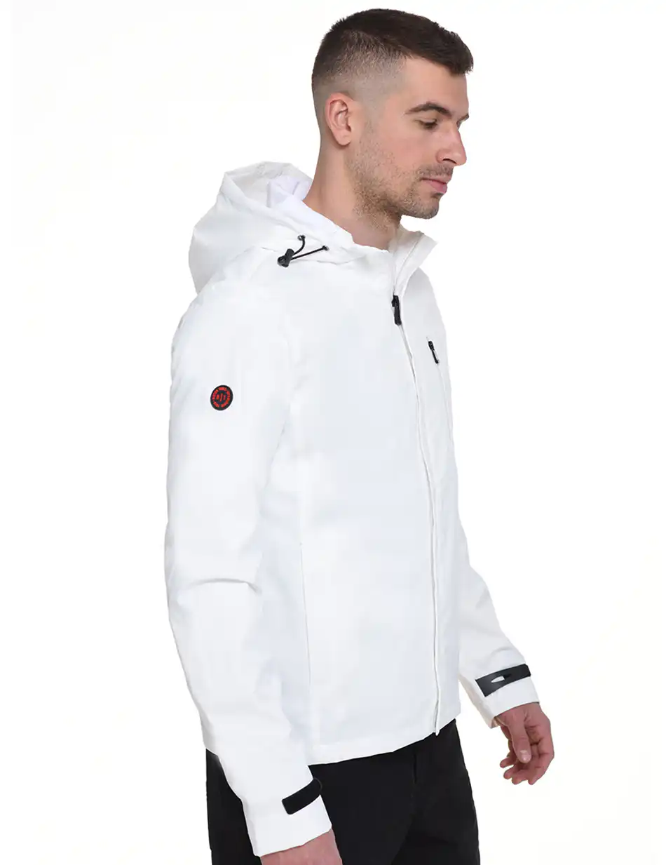 Biston fashion ανδρικό κοντό πανωφόρι 45-201-001 WHITE