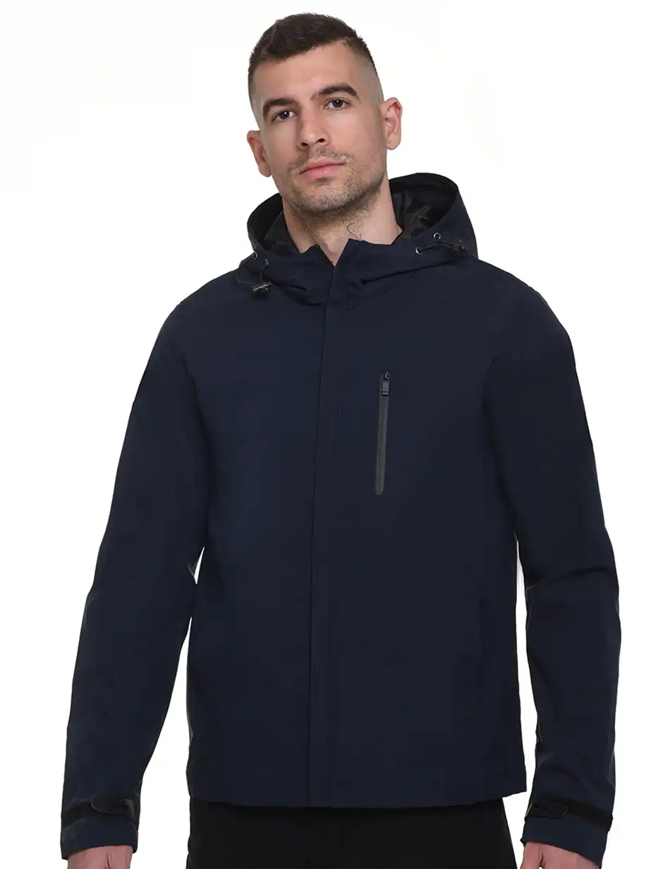 Biston fashion ανδρικό κοντό πανωφόρι 45-201-001 NAVY