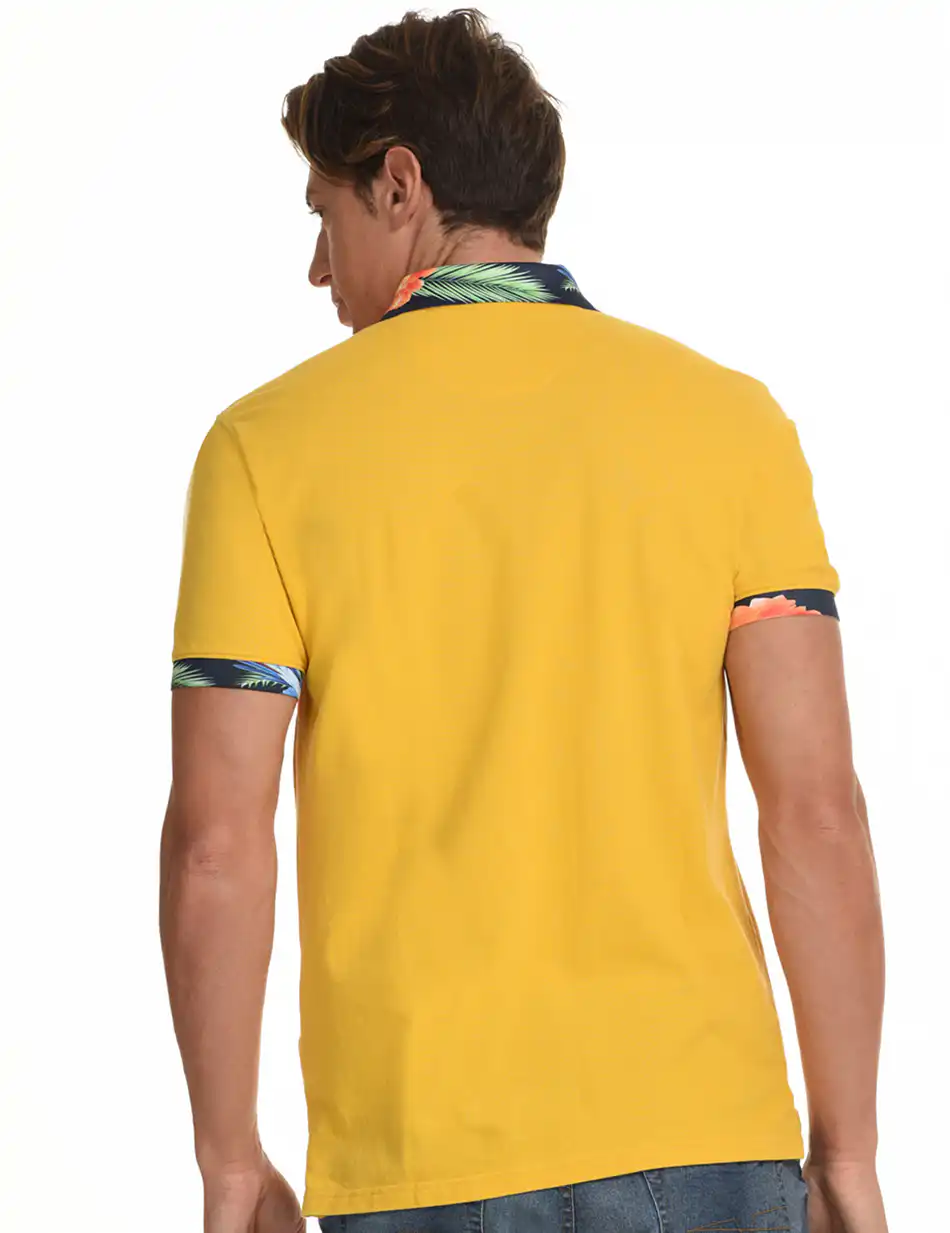 Splendid fashion ανδρικό polo shirt 45-206-009 YELLOW