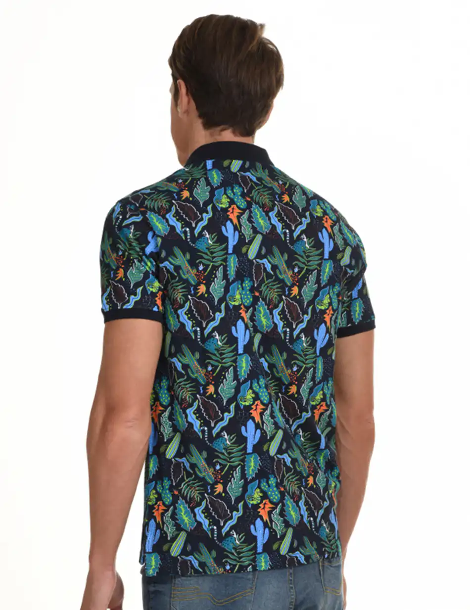 Biston fashion ανδρικό polo shirt 45-206-010 NAVY