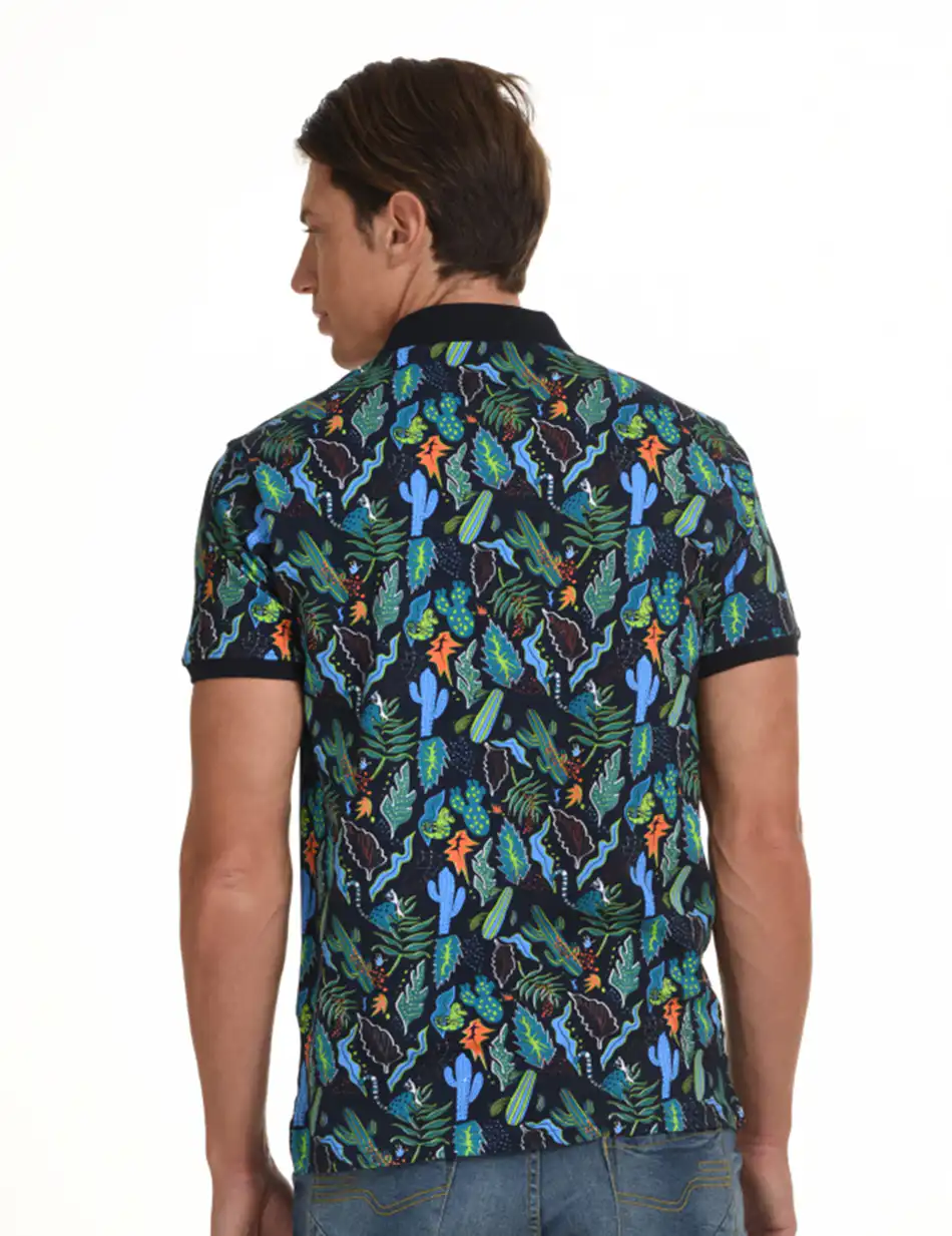 Biston fashion ανδρικό polo shirt 45-206-010 NAVY