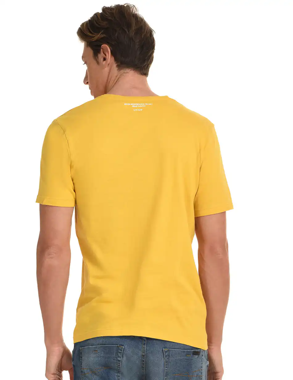Biston fashion ανδρικό t-shirt 45-206-018 YELLOW