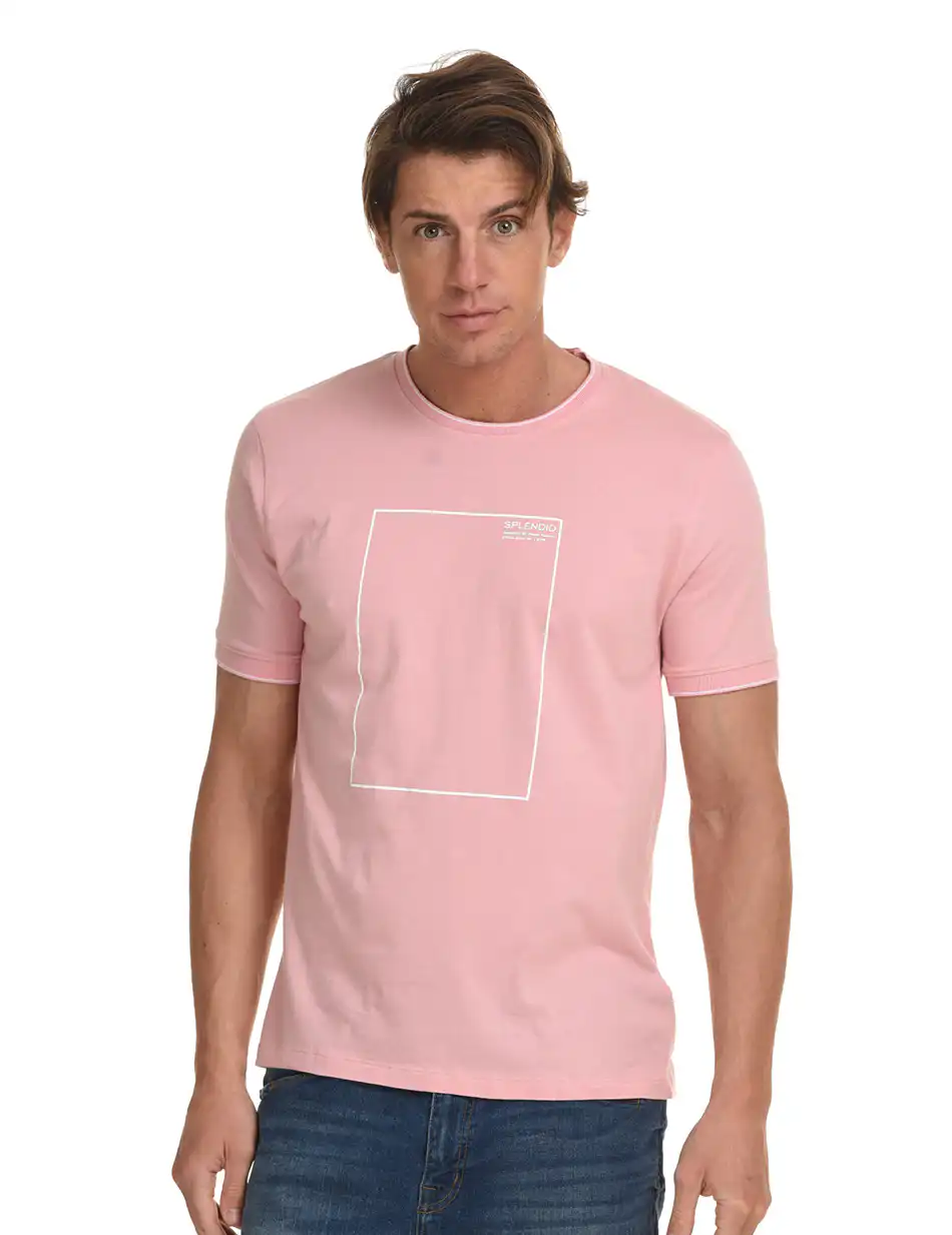 Splendid fashion ανδρικό t-shirt 45-206-029 PINK