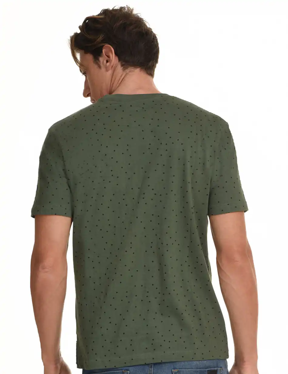Splendid fashion ανδρικό t-shirt 45-206-035 KHAKI ALLOVER