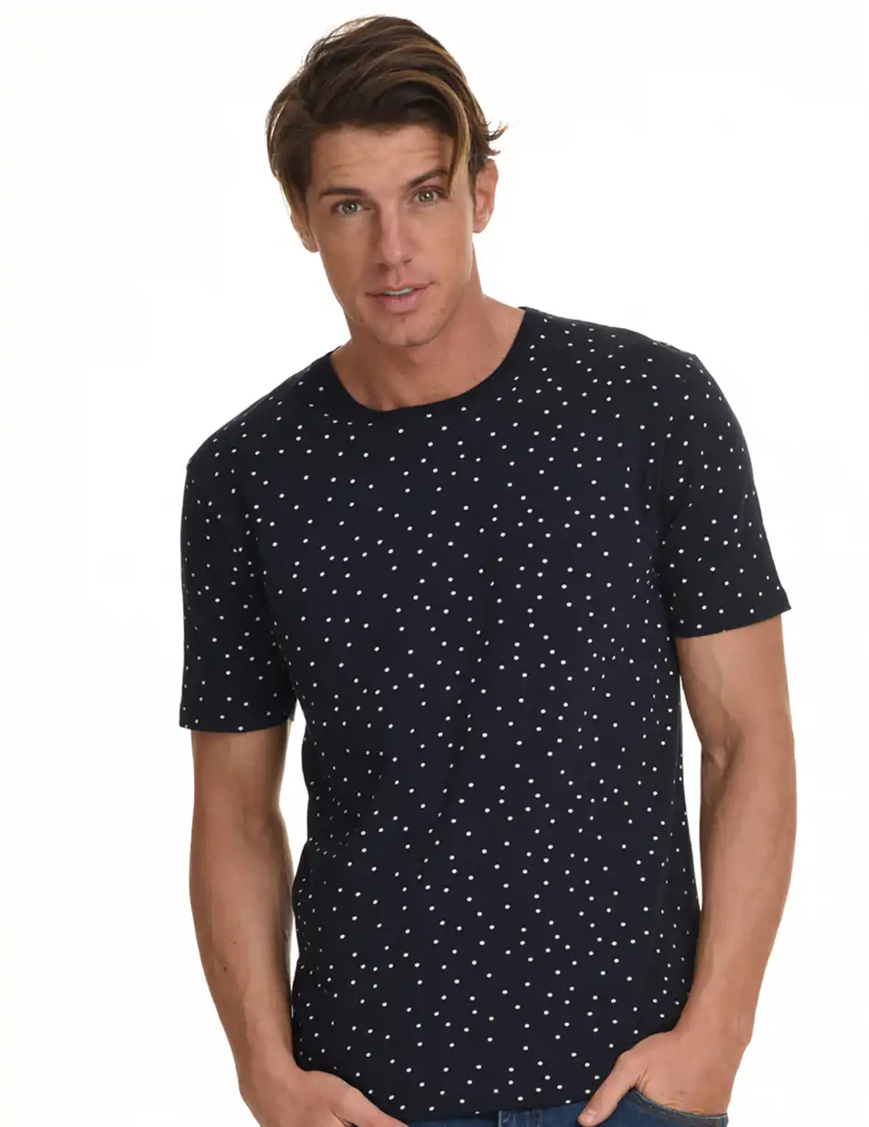 Splendid fashion ανδρικό t-shirt 45-206-035 NAVY ALLOVER