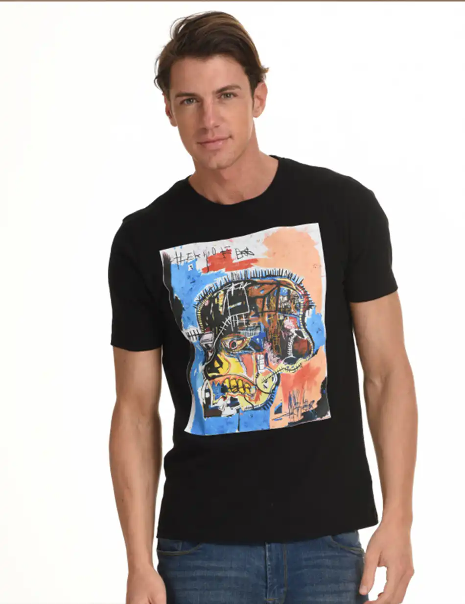 Biston fashion ανδρικό t-shirt 45-206-059 BLACK