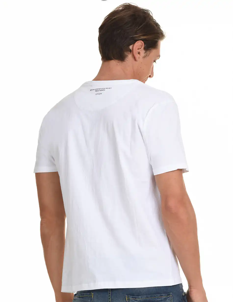 Biston fashion ανδρικό t-shirt 45-206-059 WHITE