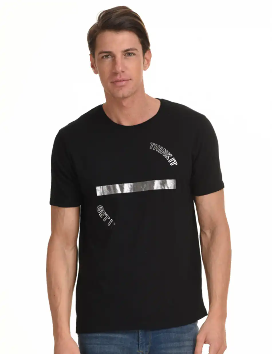 Biston fashion ανδρικό t-shirt 45-206-066 BLACK