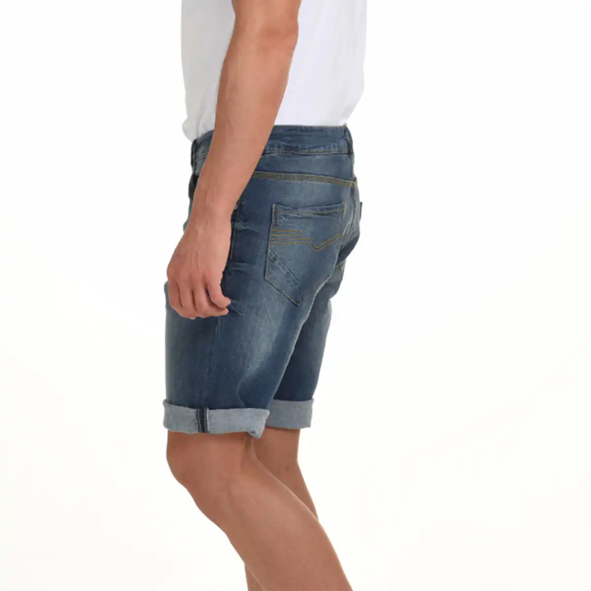 Biston fashion ανδρική βερμούδα jean 45-221-033 MID WASH