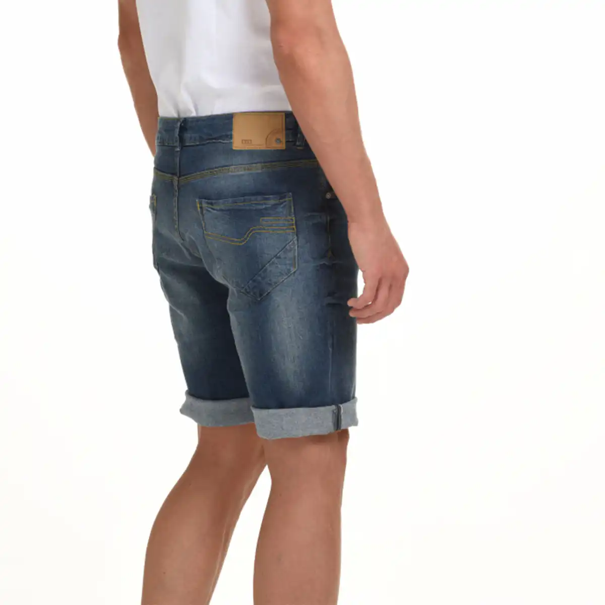 Biston fashion ανδρική βερμούδα jean 45-221-033 MID WASH