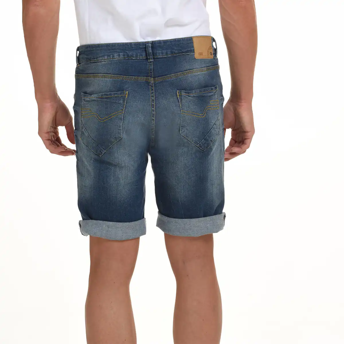 Biston fashion ανδρική βερμούδα jean 45-221-033 MID WASH