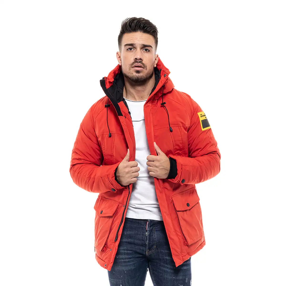 Splendid fashion ανδρικό μπουφάν demi 46-201-028 ORANGE