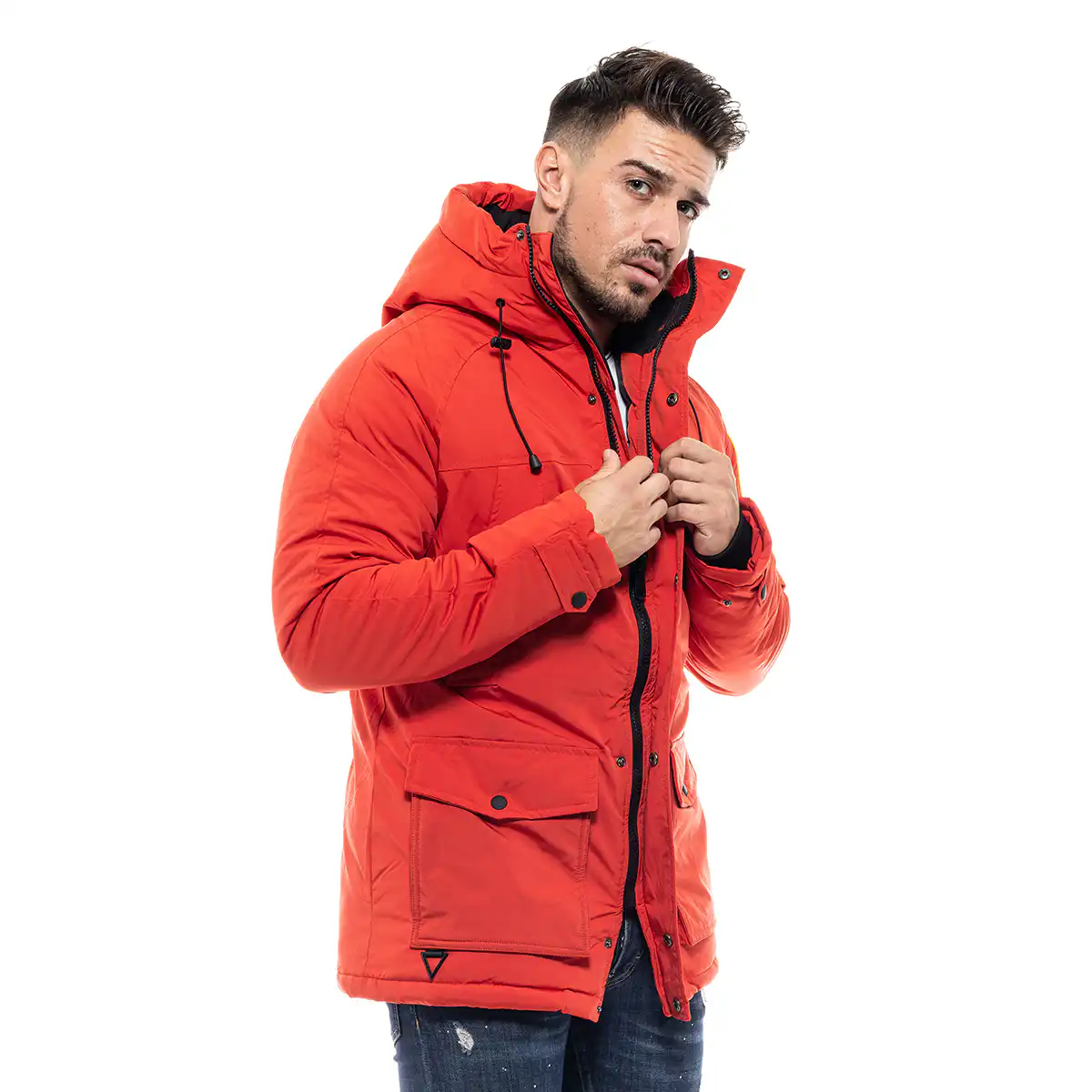 Splendid fashion ανδρικό μπουφάν demi 46-201-028 ORANGE