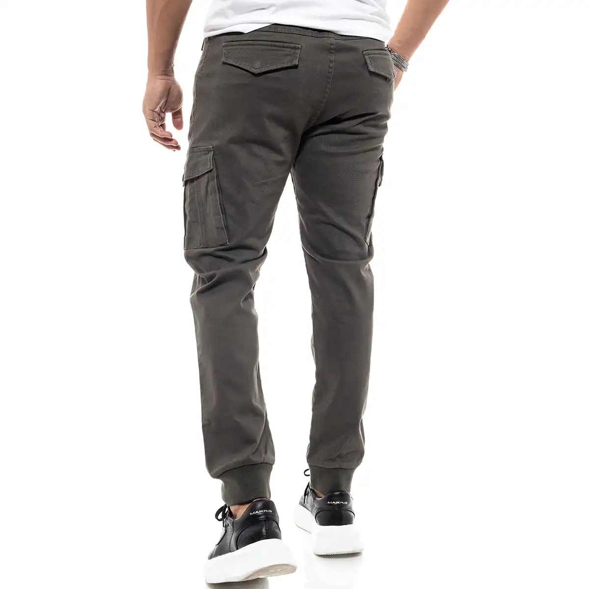 Splendid fashion ανδρικό παντελόνι cargo 46-241-013 DK GREEN