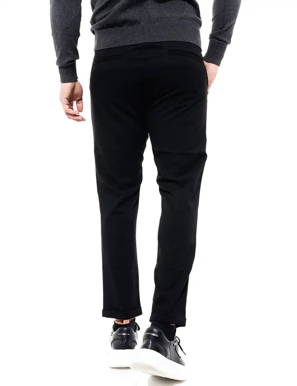 Biston fashion ανδρικό παντελόνι chinos 46-241-014 BLACK