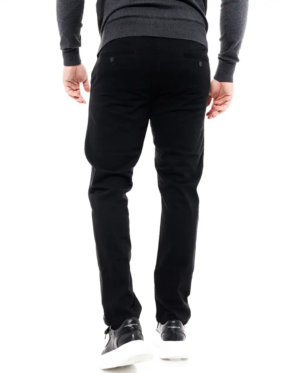 Biston fashion ανδρικό παντελόνι chinos 46-241-015 BLACK