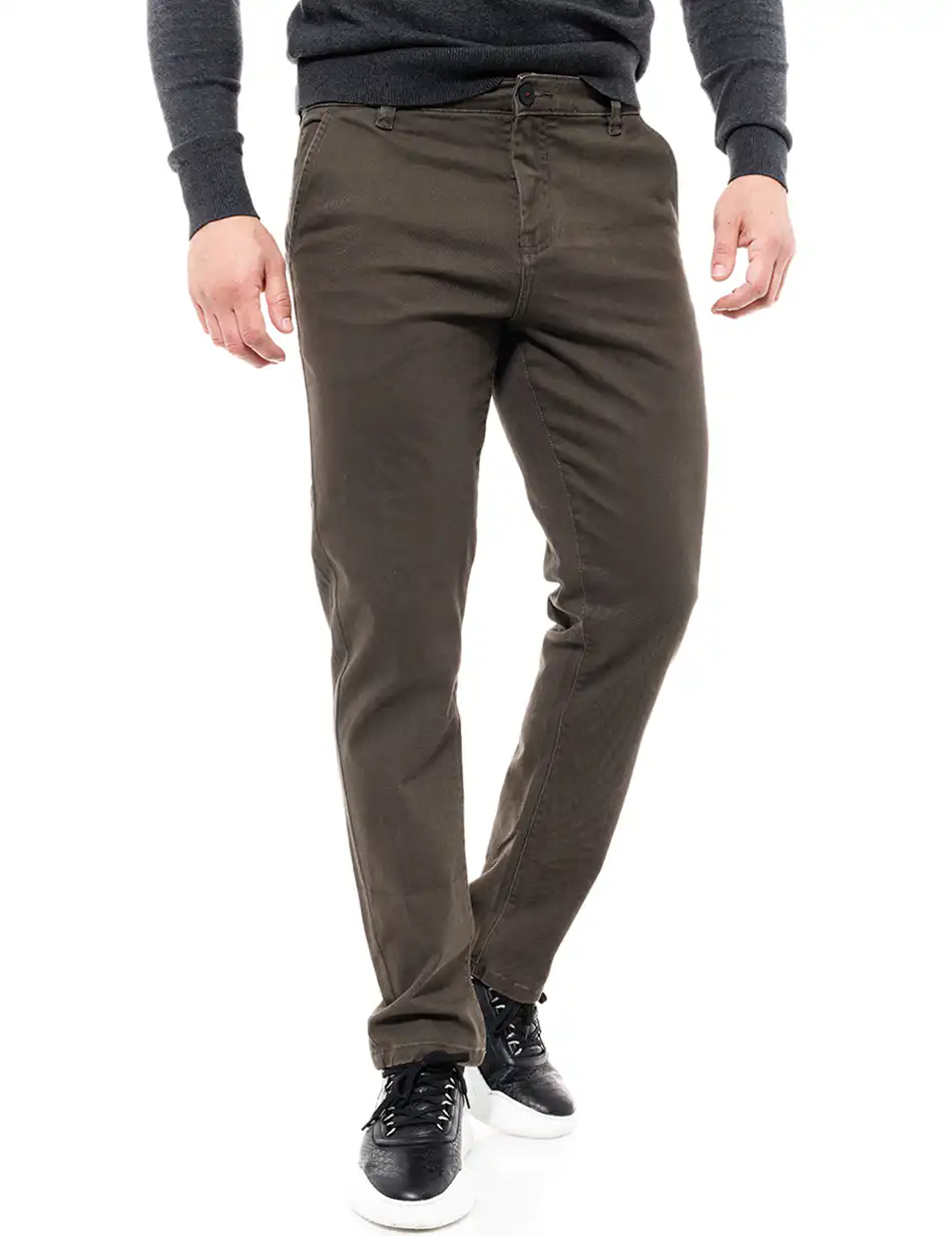 Biston fashion ανδρικό παντελόνι chinos 46-241-015 GREEN