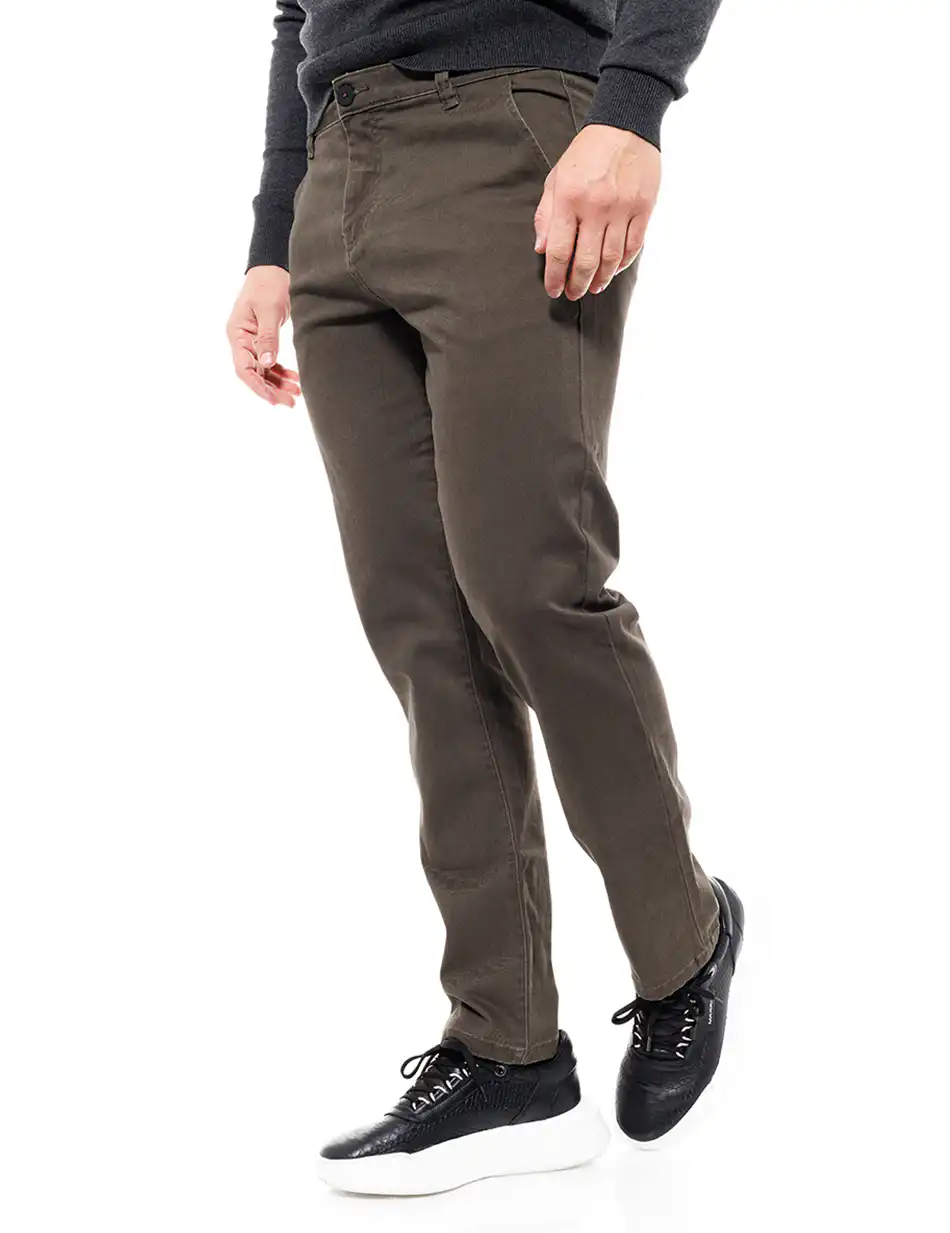 Biston fashion ανδρικό παντελόνι chinos 46-241-015 GREEN