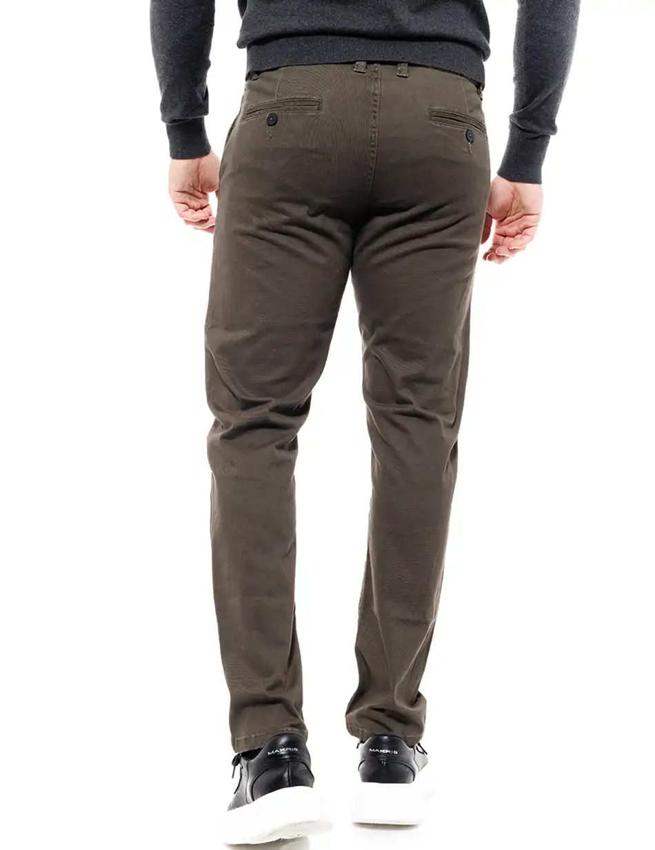 Biston fashion ανδρικό παντελόνι chinos 46-241-015 GREEN