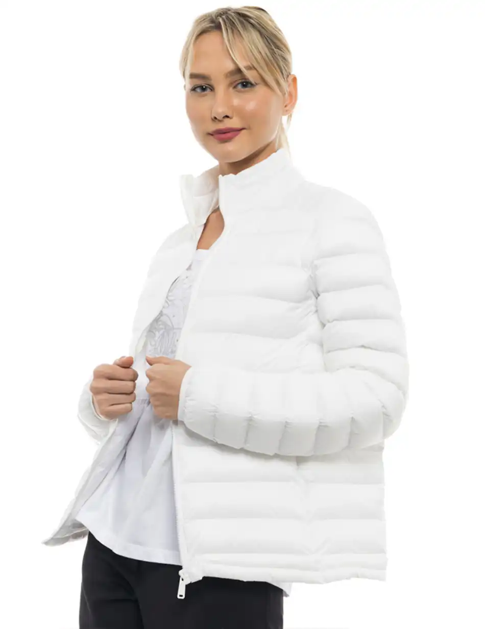 Splendid fashion γυναικείο ultra light πανωφόρι 47-101-002 WHITE