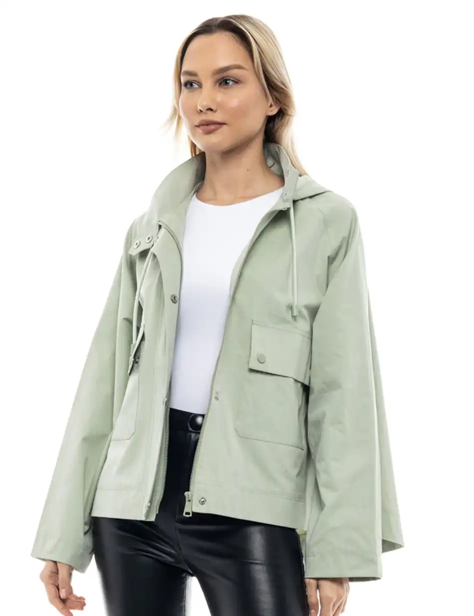 Biston fashion γυναικείο κοντό πανωφόρι 47-101-005 MINT